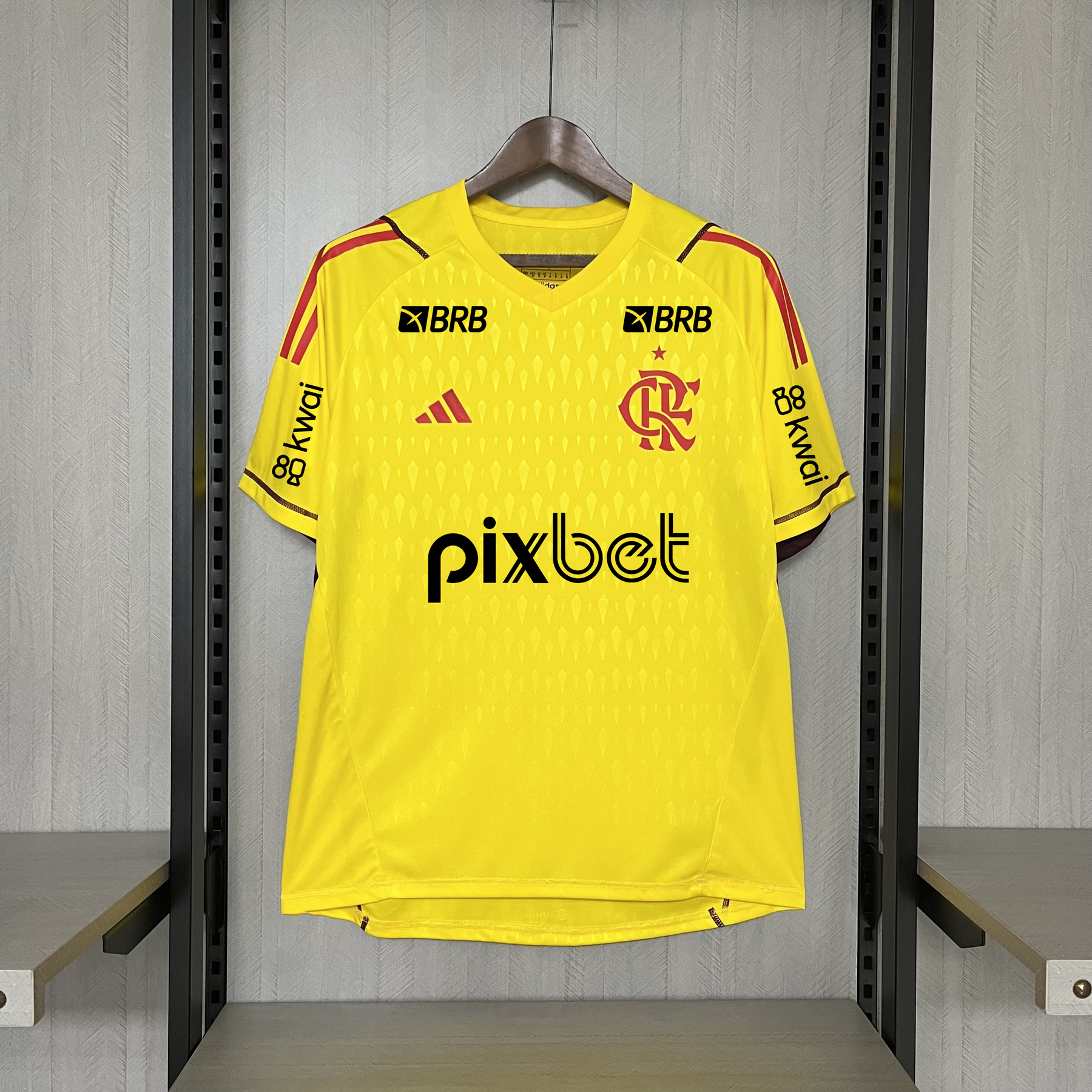 CAMISA FLAMENGO GOLEIRO AMARELO 24/25