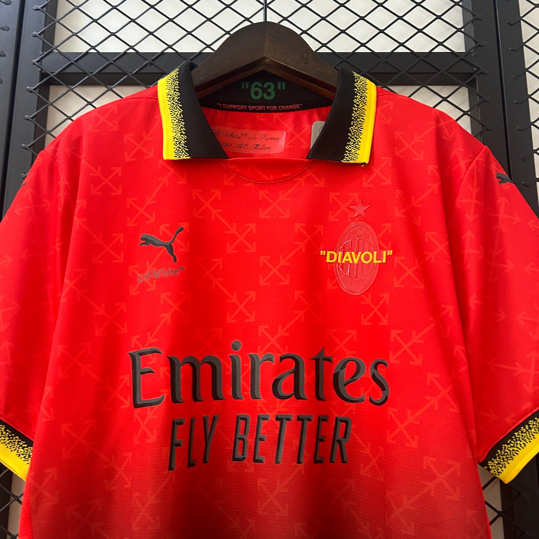 CAMISA MILAN CO-BRANDED EDITION RED 25/26