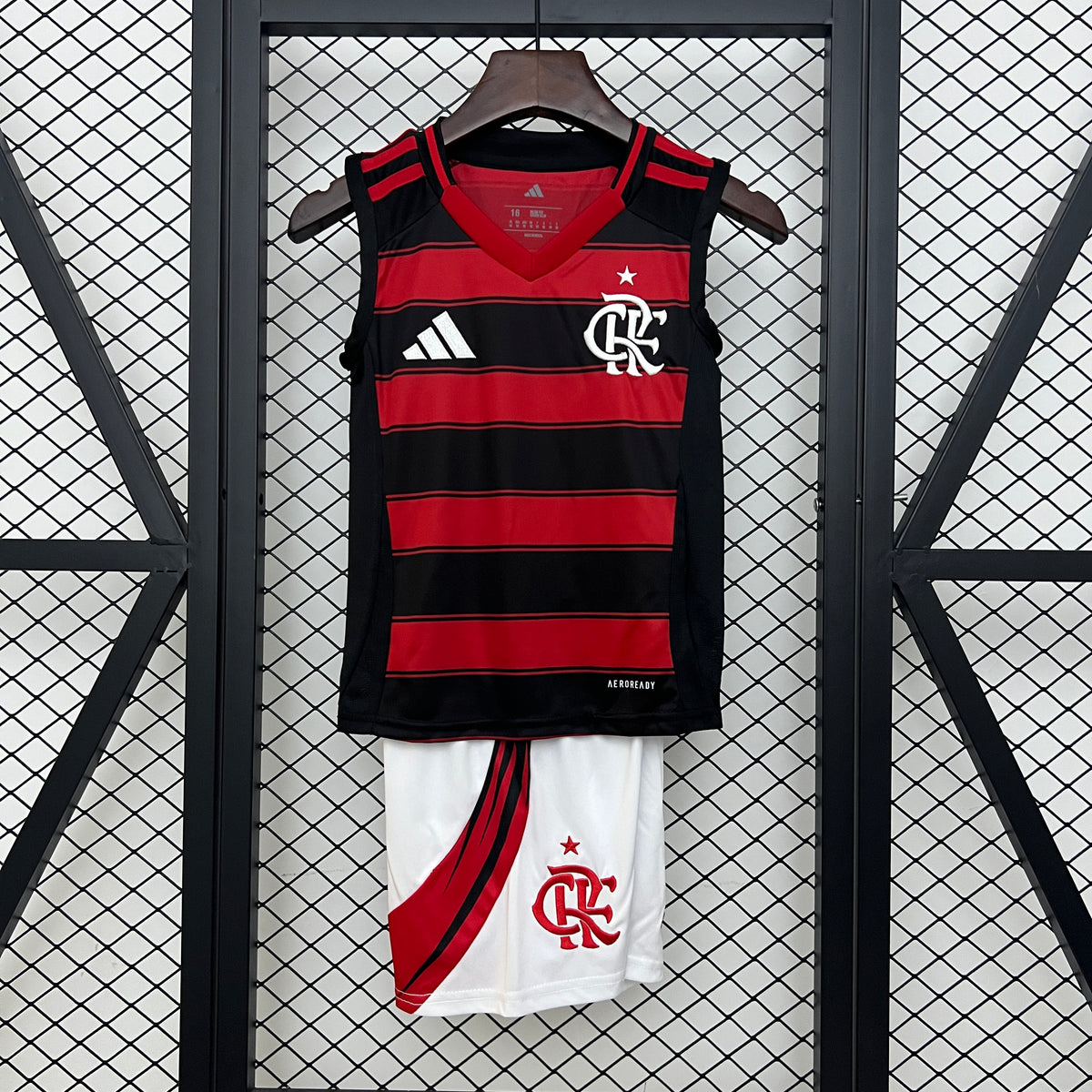 KIT INFANTIL CAMISETA FLAMENGO HOME 25/26