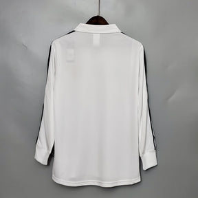 CAMISA REAL MADRID MANGA LONGA RETRÔ HOME 2002