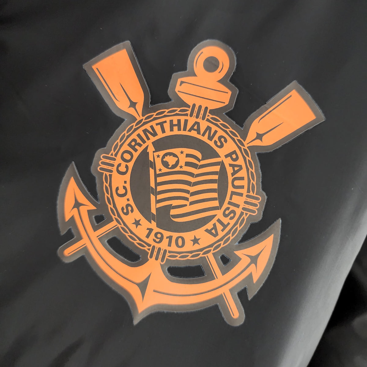 PARKA CORINTHIANS BLACK & ORANGE 22/23