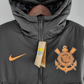 PARKA CORINTHIANS BLACK & ORANGE 22/23