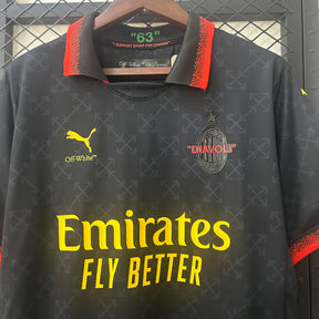 CAMISA MILAN CO-BRANDED EDITION BLACK 25/26