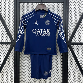 KIT INFANTIL MANGA LONGA PSG FOURTH 24/25