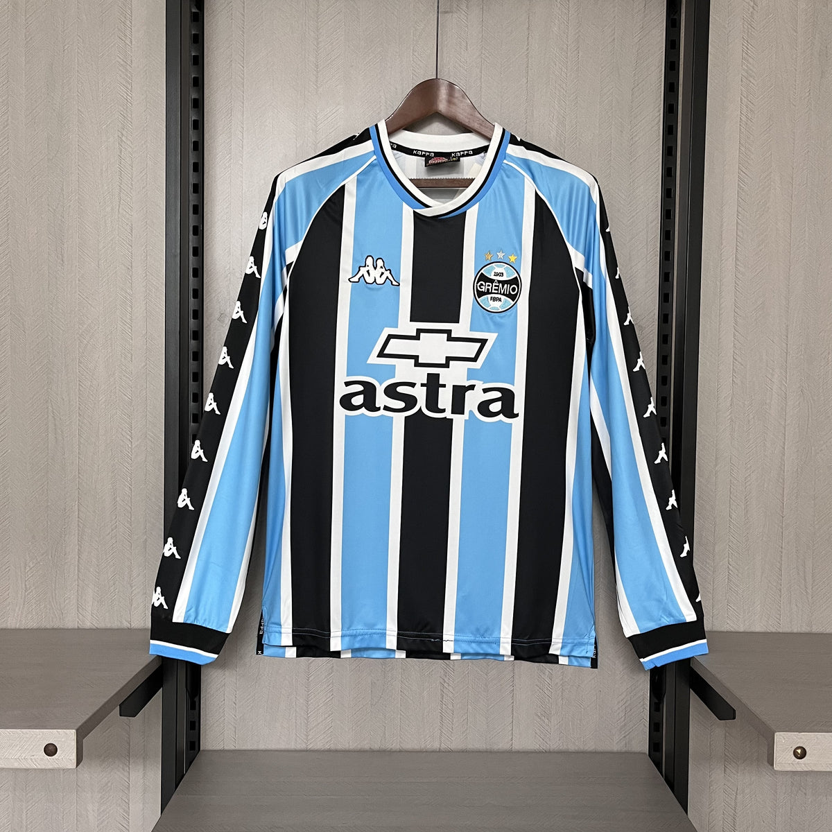 CAMISA RETRÔ MANGA LONGA GRÊMIO HOME 2000
