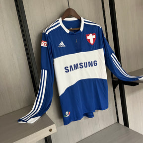 CAMISA RETRÔ PALMEIRAS SAVÓIA BLUE MANGA LONGA 2009/10