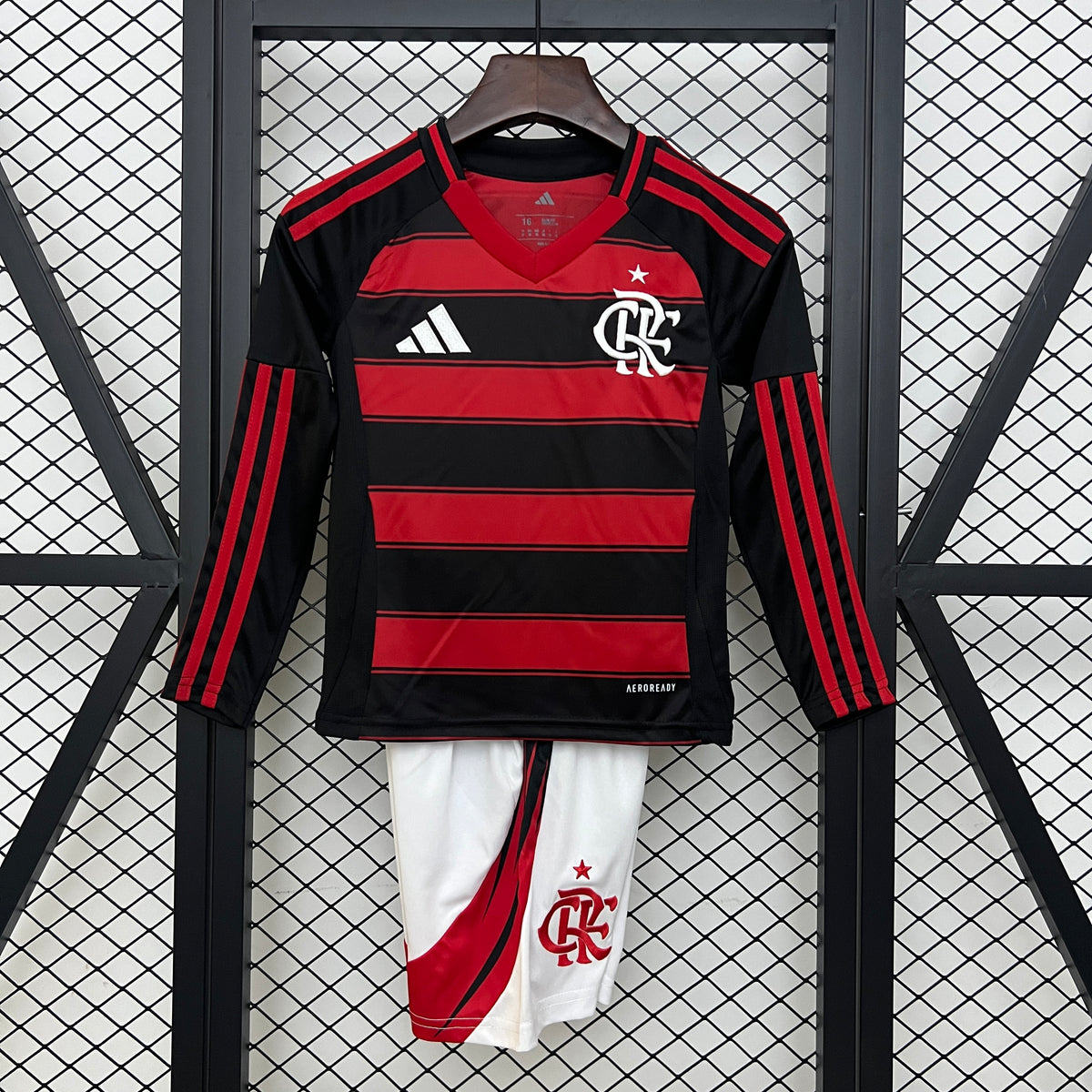 KIT INFANTIL MANGA LONGA FLAMENGO HOME 25/26