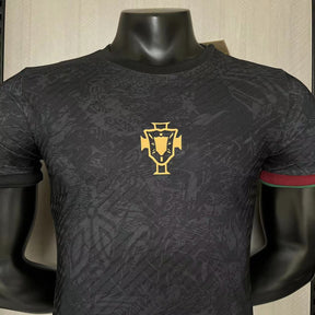 CAMISA CRISTIANO RONALDO PORTUGAL BLACK VERSÃO JOGADOR 23/24