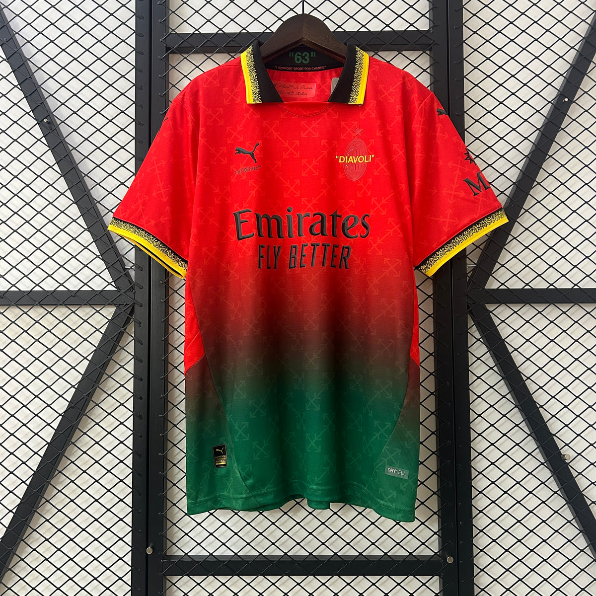 CAMISA MILAN CO-BRANDED EDITION RED 25/26