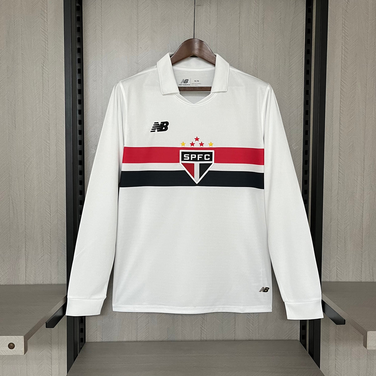 CAMISA SÃO PAULO MANGA LONGA HOME 24/25