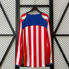 CAMISA ATLÉTICO DE MADRID RETRÔ MANGA LONGA HOME 04/05